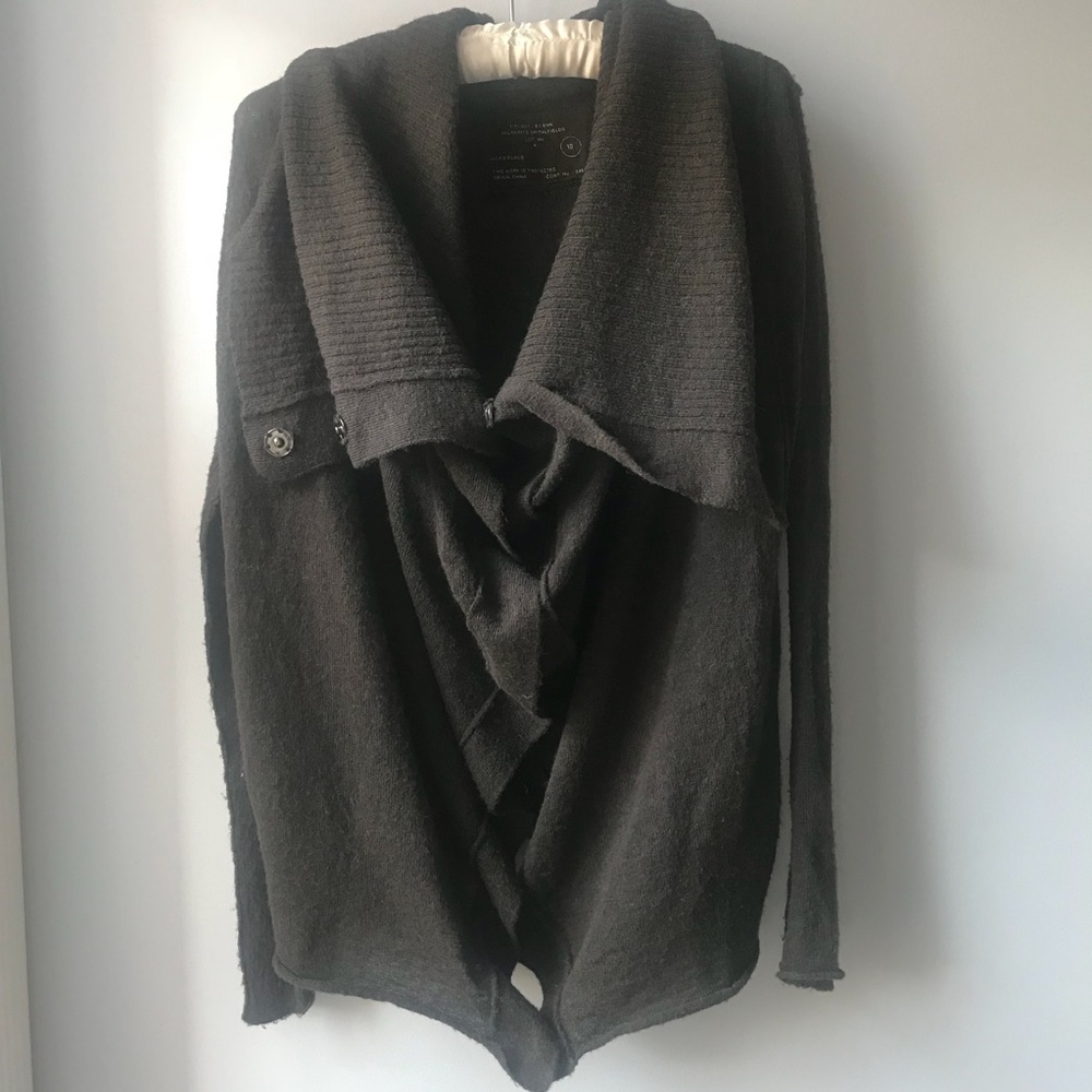 Shawl Neck Brown All Saints Cardigan, Size S/M